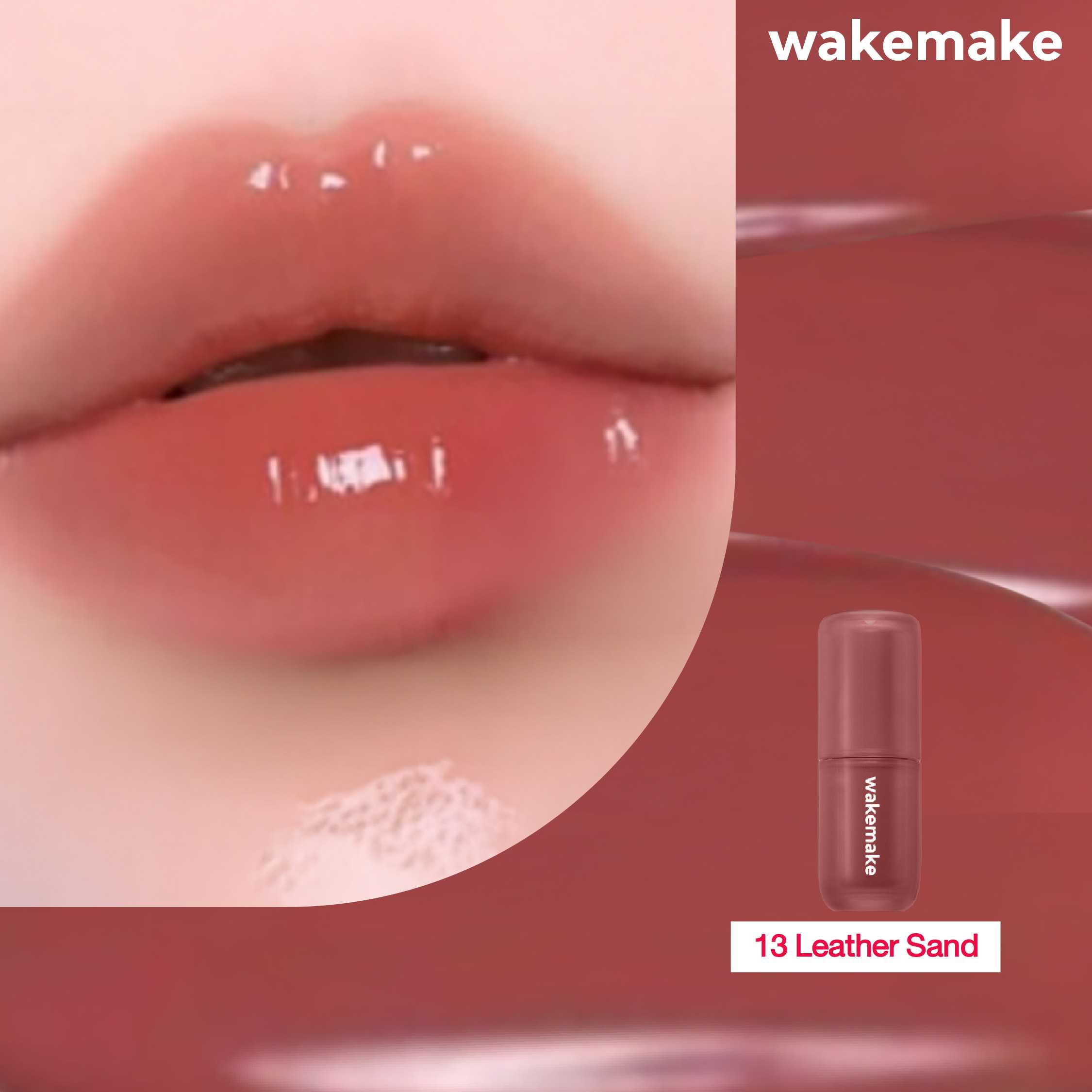 Wakemake Waterful Glow Tint ลิปทินต์บางเบา ติดทน - สี 13 Leather Sand