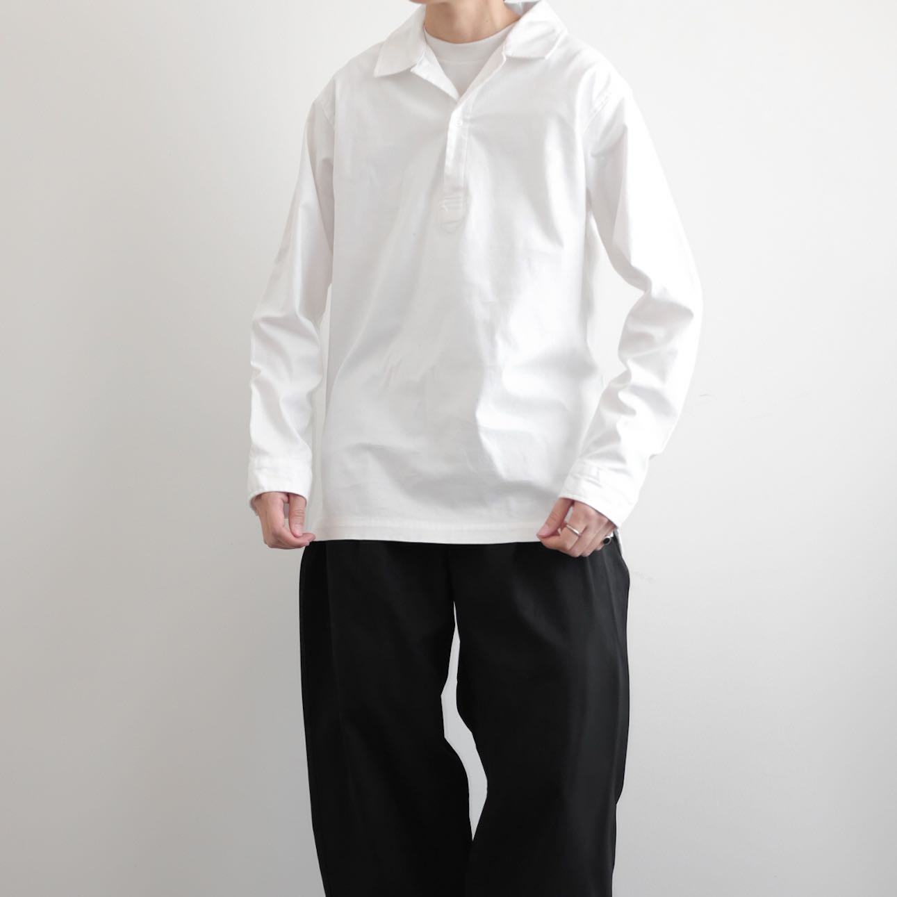 DUFFER • Cotton Oversized Pullover Shirt 