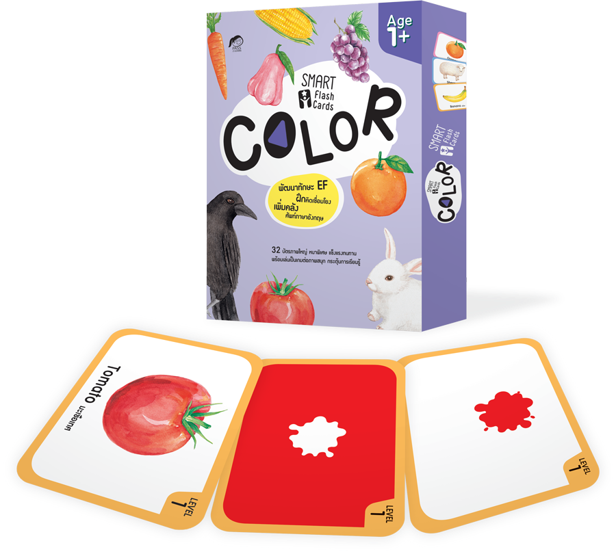(โปรลด 7 วัน)บัตรภาพ Smart Flash Cards - Color : สอนคำศัพท์เรื่องสี  ราคา 175.-(ปกติ 350.-)