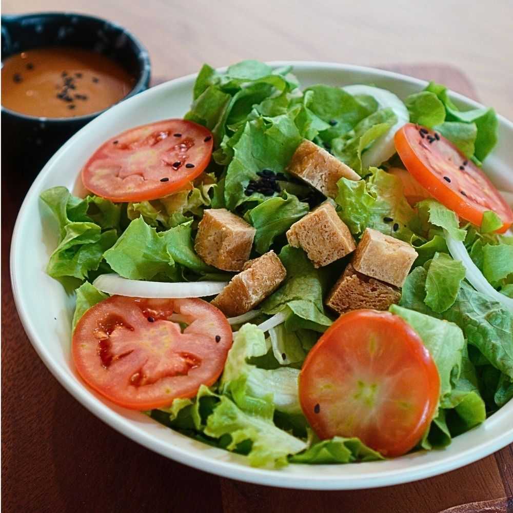 Japanease Tofu Salad สลัดเต้าหู้ซอสมาโยญี่ปุ่น