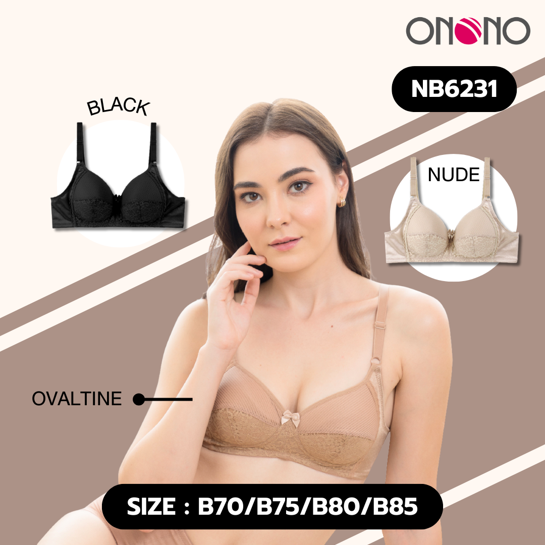 ONONO เสื้อชั้นในไร้โครง ฟองน้ำบาง รุ่น NB6231