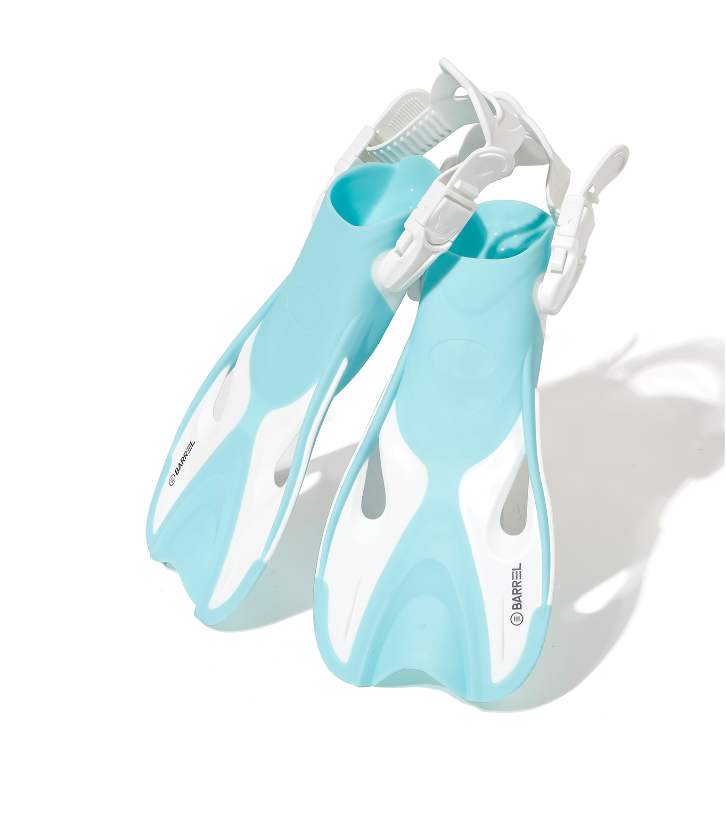 BARREL KIDS MARINA FIN  - MINT/WHITE