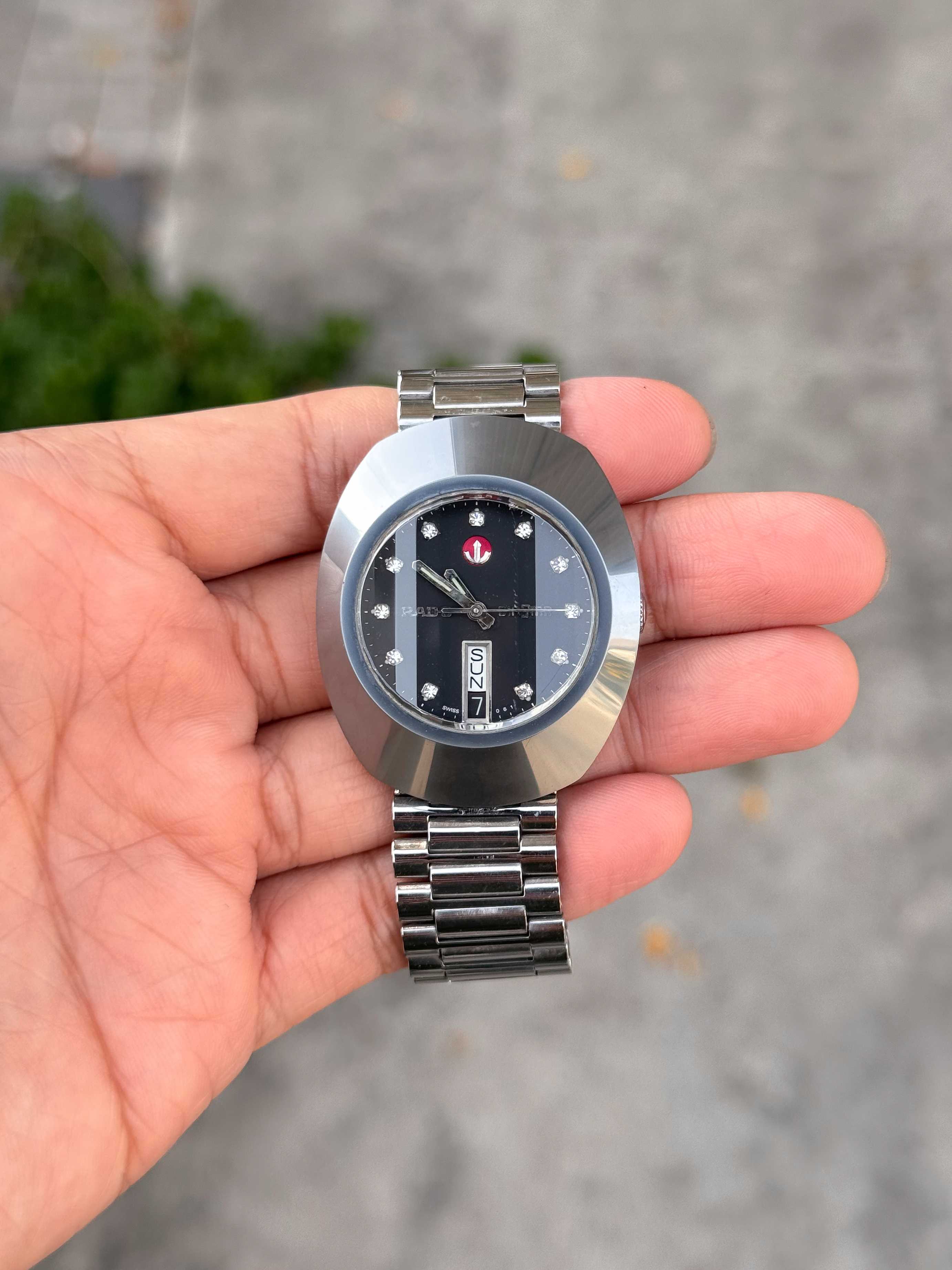 Rado Diastar Automatic Man Size Day-Date เรือนเหล็ก