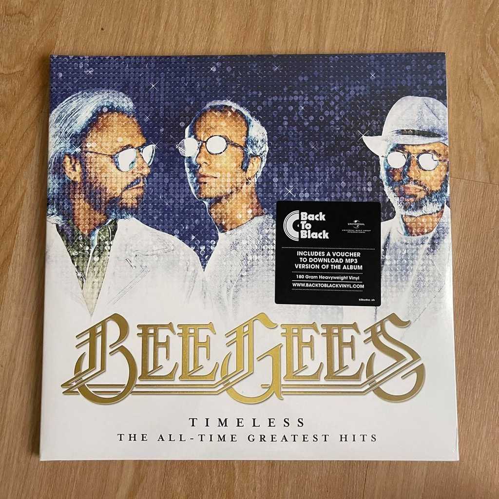 แผ่นเสียง Bee​ gees- time​less the​ all-time​ greatest​ hits 2lp อัลบั้มรวมเพลงของวง แผ่นใหม่ ซีล