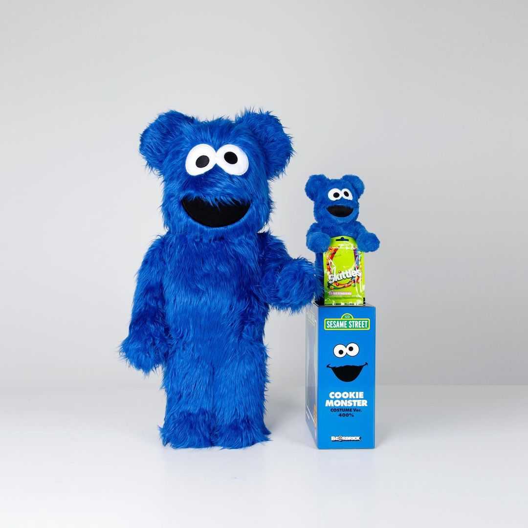 Be@rbrick Sesame Street Cookie monster 1.0 costume 1000%