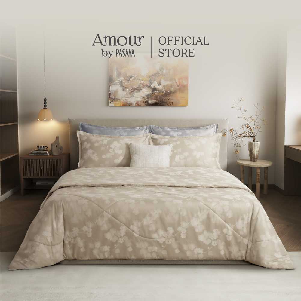 ชุดผ้าปูที่นอนรัดมุม ขนาด 6 ฟุต FLOWERY COLLECTION  460 Series