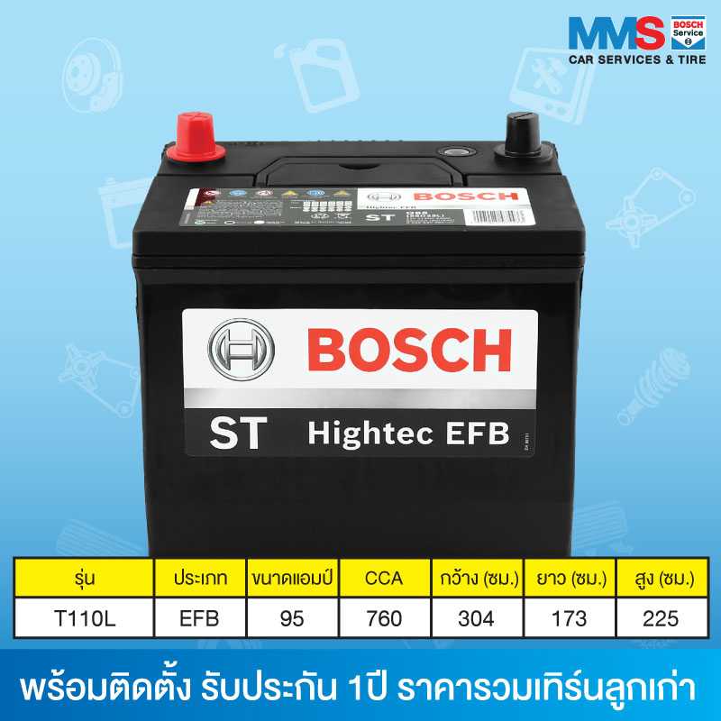 แบตเตอรี่ Bosch T110L