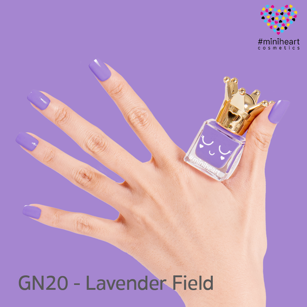 สีทาเล็บ Miniheart สูตรเจลไม่ต้องอบ GN20-Lavender Field