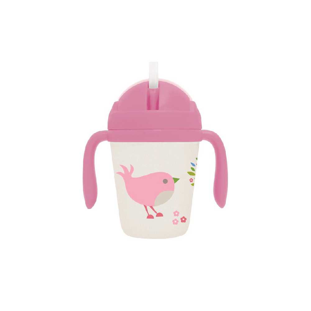 แก้วน้ำหัดดื่ม  Bamboo Sippy Cup-Chirpy Bird
