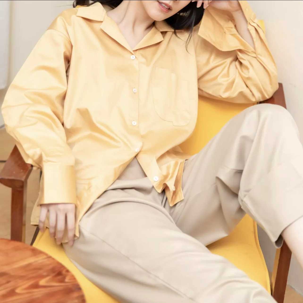 Tromso shirt in Mustard