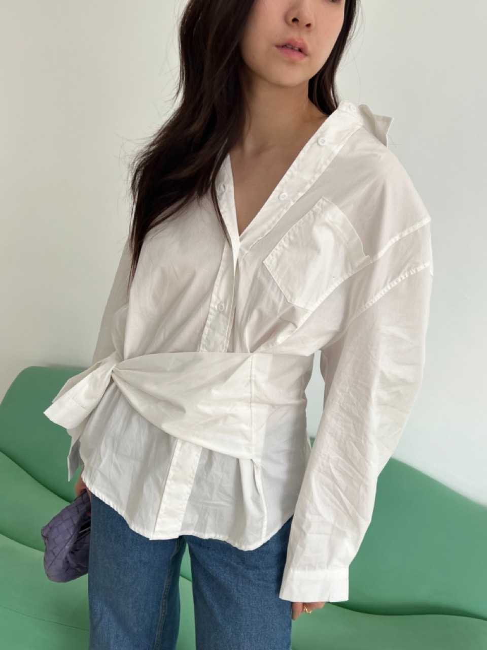 white shirt dress