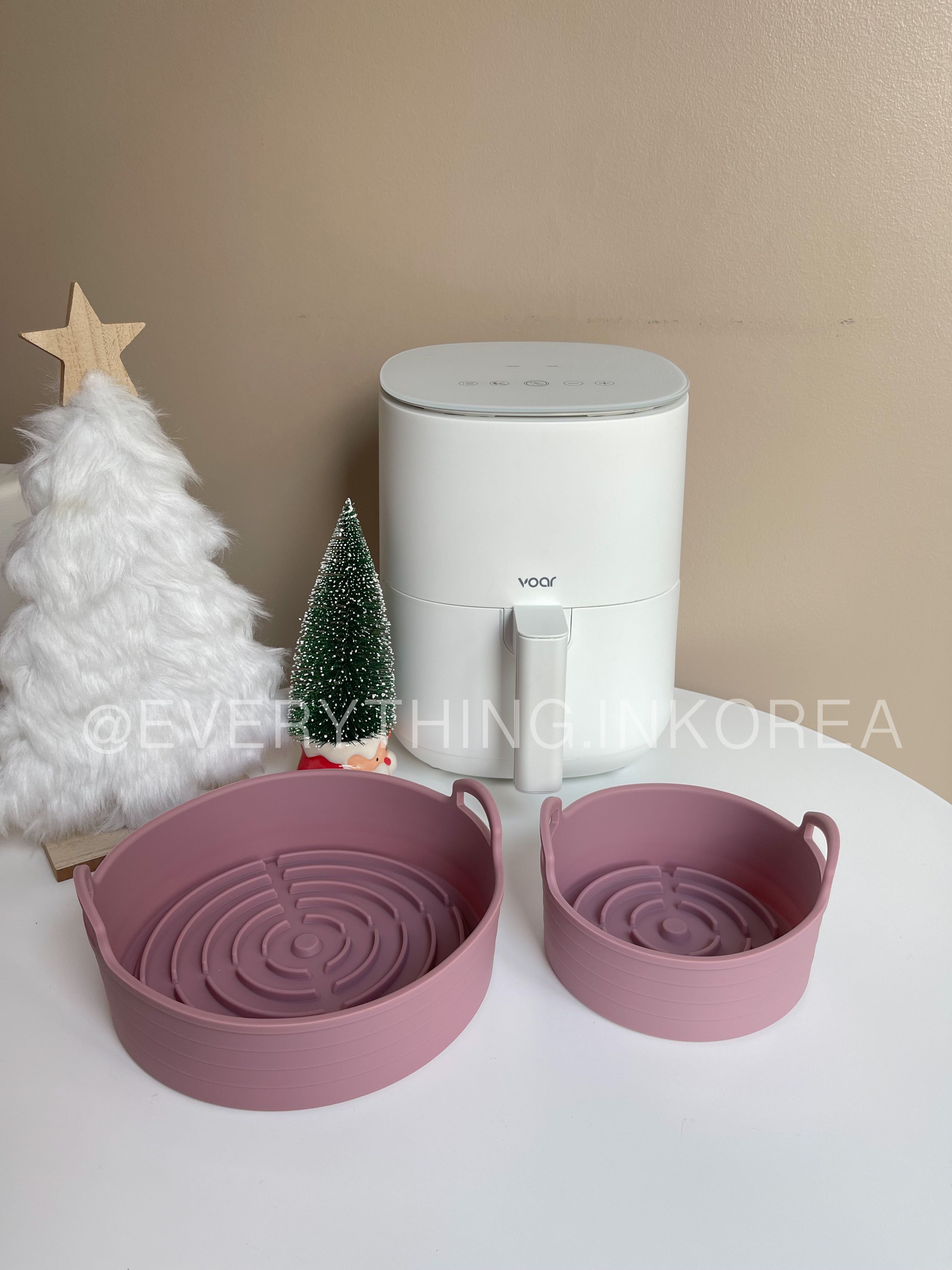 #พร้อมส่ง Silicone For Airfryer set/Burgundy 