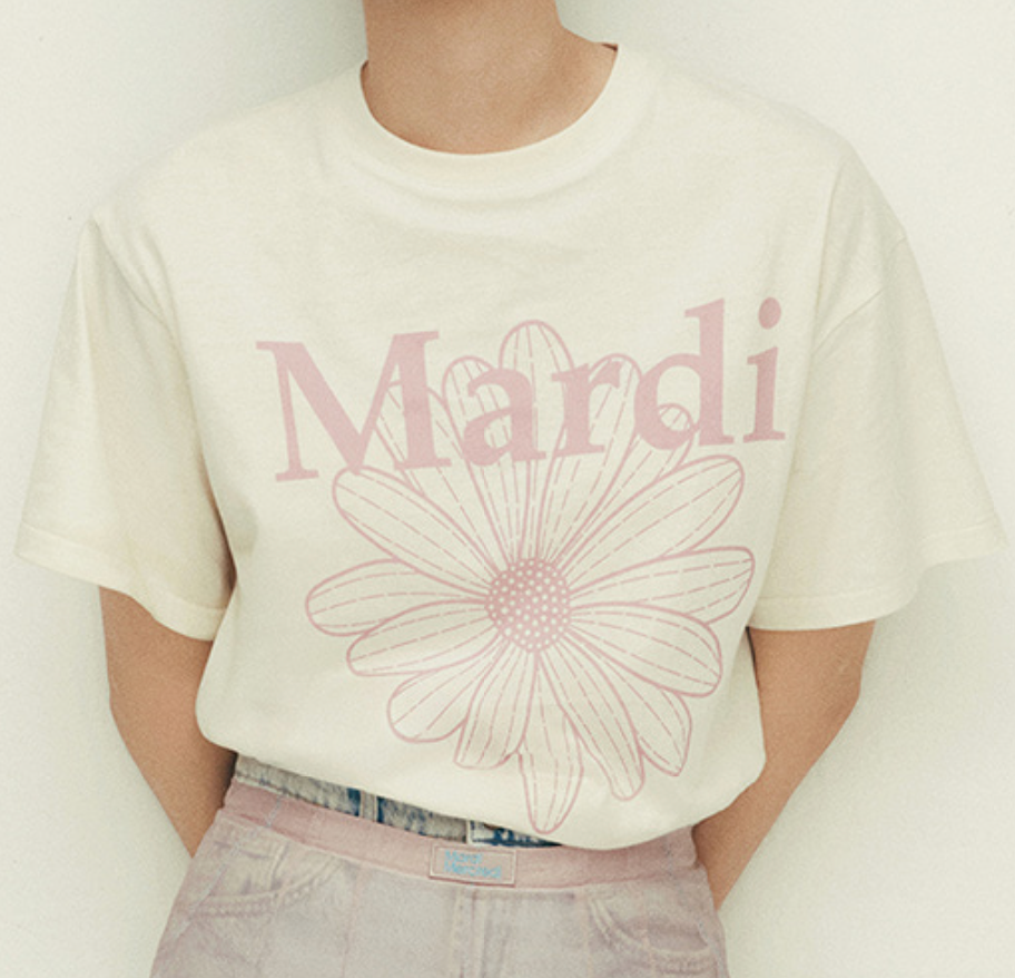Mardi flower Cream Pinklavender