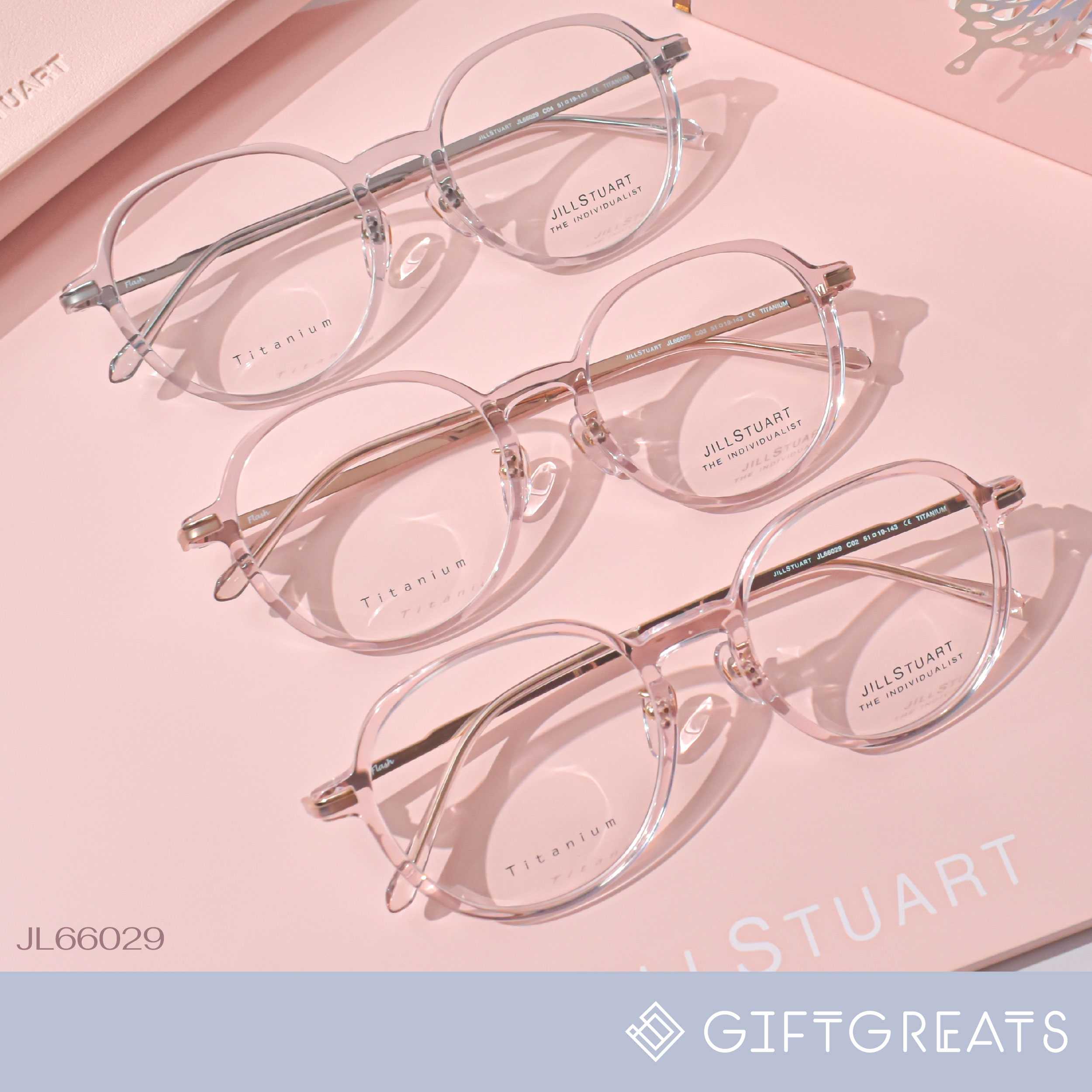 JILL STUART - JL66029 กรอบแว่นไทเทเนียม พร้อมเลนส์กรองแสงสีฟ้า