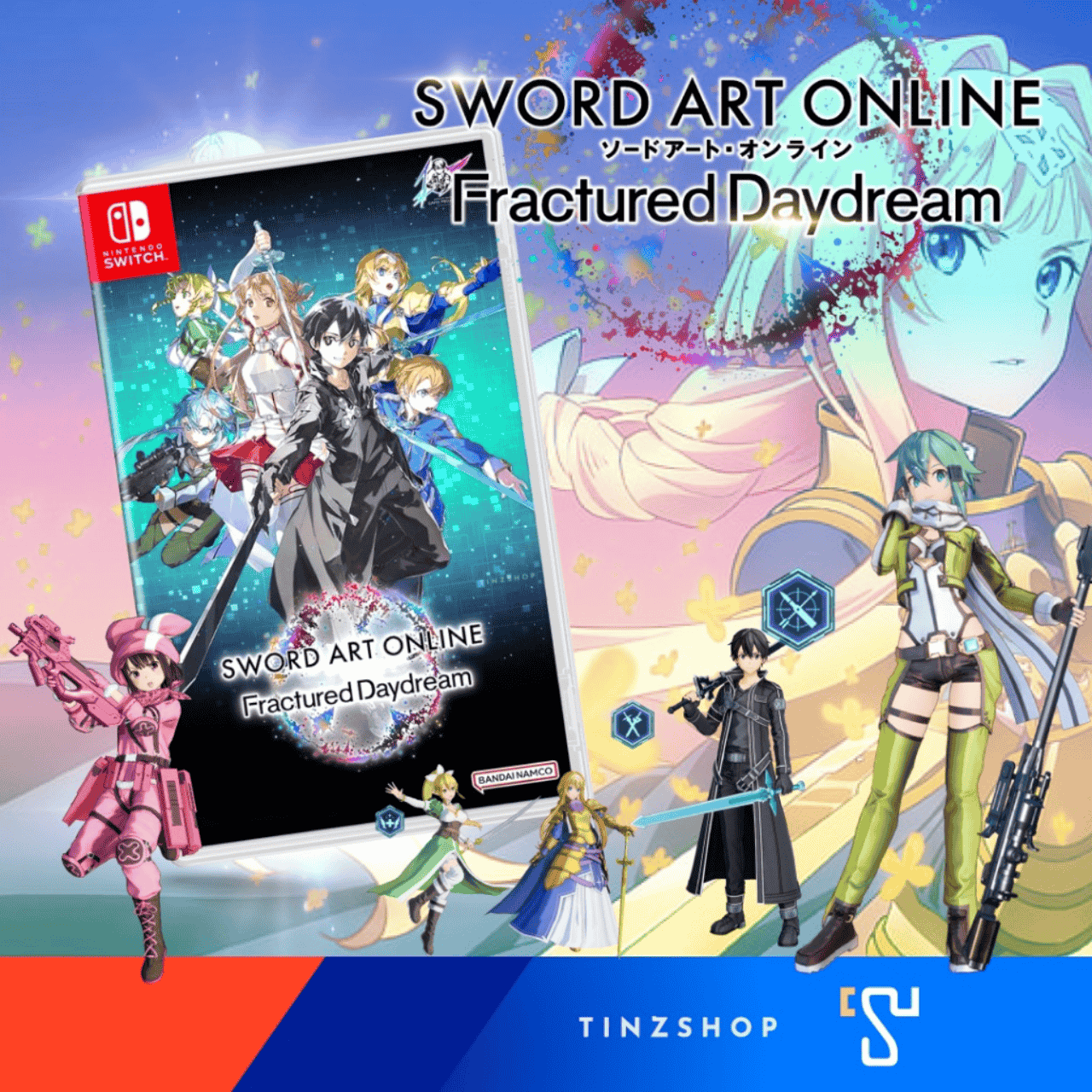 Nintendo Switch Game Sword Art Online : Fractured Daydream + Bonus ชุดจอมมาร + การ์ดพลัง