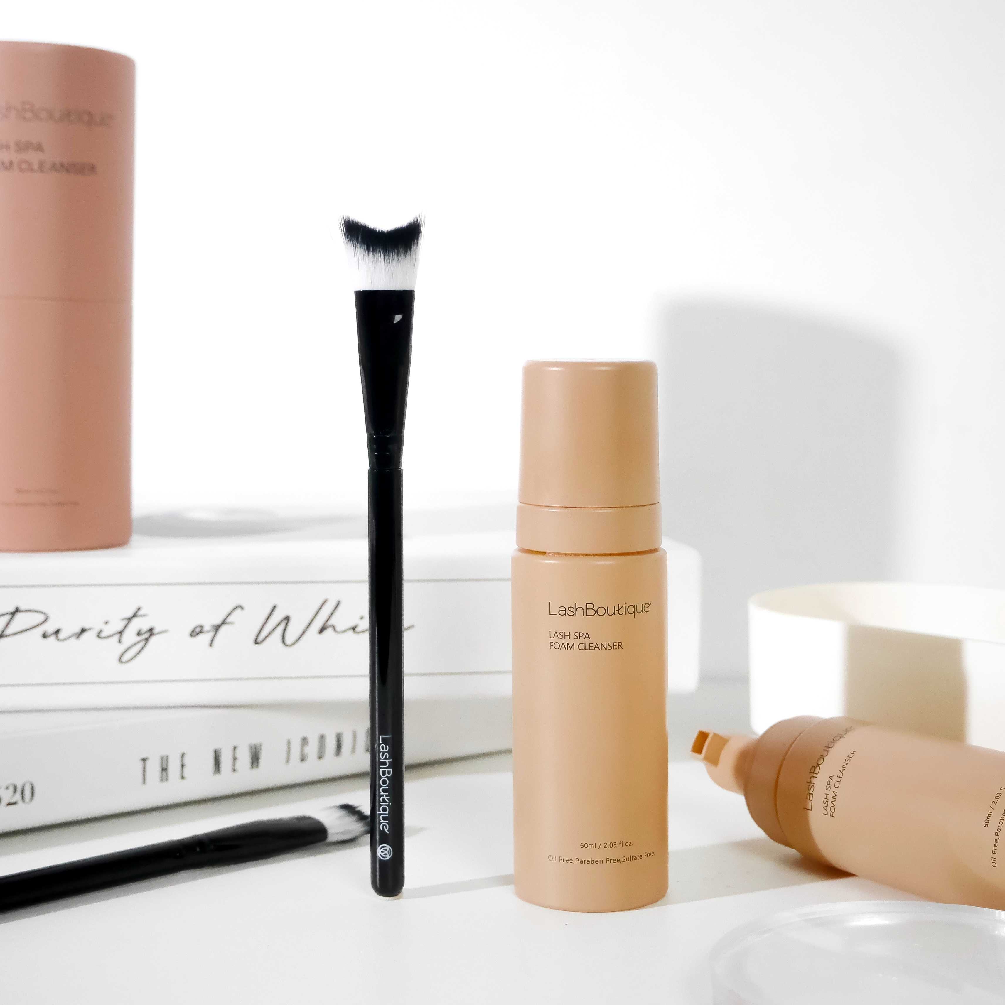 ใหม่! Lash Spa Foam Cleanser  60ml + พร้อมแปรงทำความสะอาด