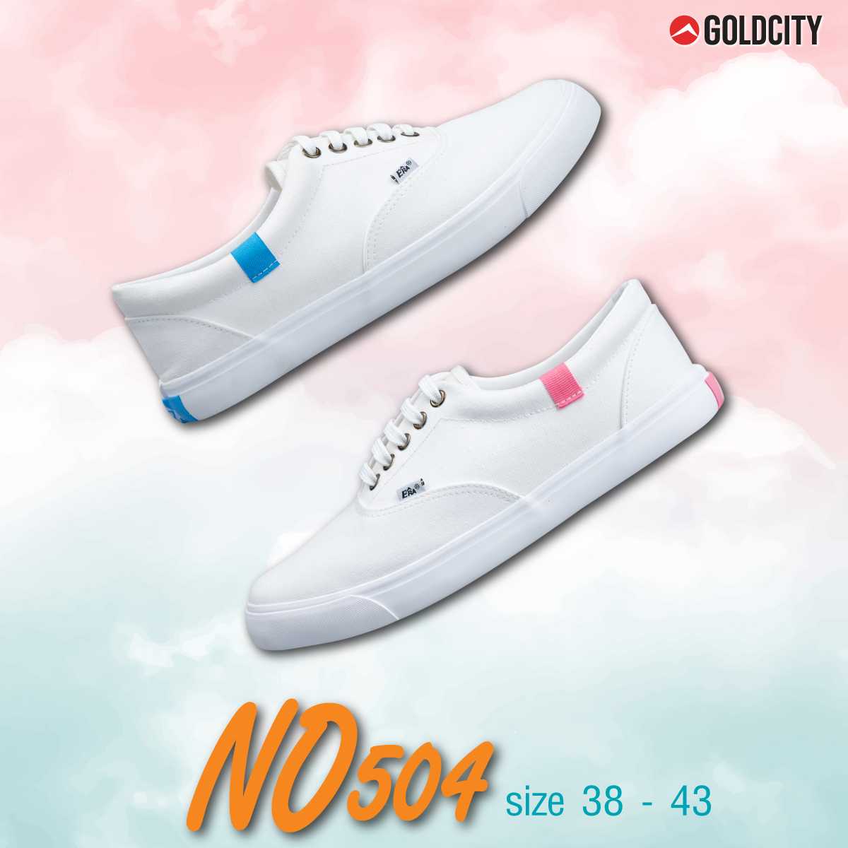 รองเท้าผ้าใบผูกเชือก แฟชั่น GOLDCITY รุ่น NO504