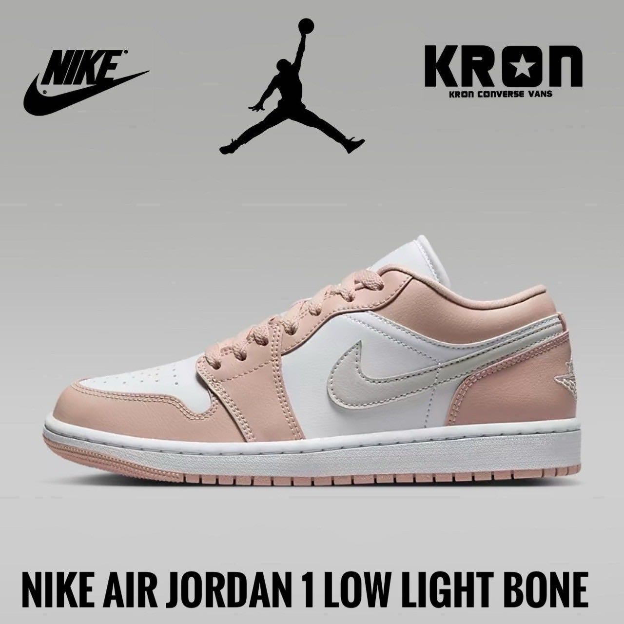 Nike Air Jordan 1 Low Light Bone