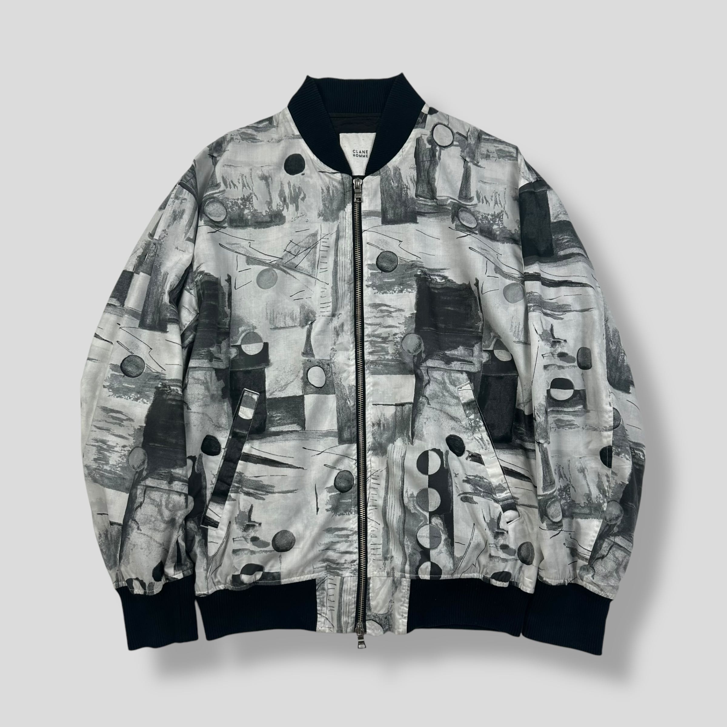 CLANE HOMME PAINTING ART FULL ZIP JACKET 