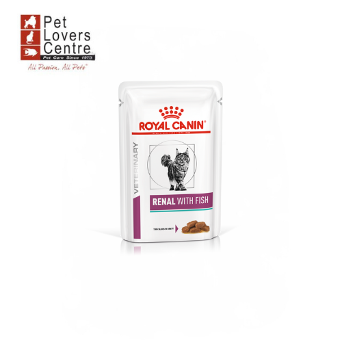 ROYAL CANIN (DR.) อาหารแมวประกอบการรักษาโรคไต ชนิดเปียก RENAL WITH FISH ขนาด 85 กรัม