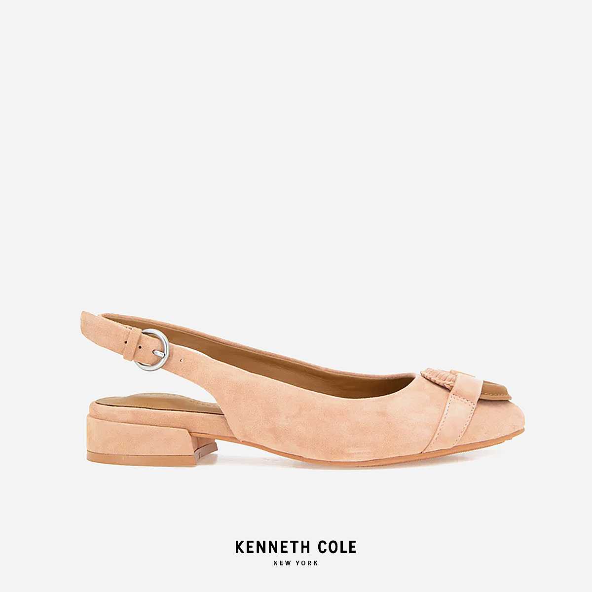 KENNETH COLE รองเท้าส้นแบนผู้หญิง รุ่น ATHENA BLUSH สีโอรส ( FLT - GS23ATH05-830 )