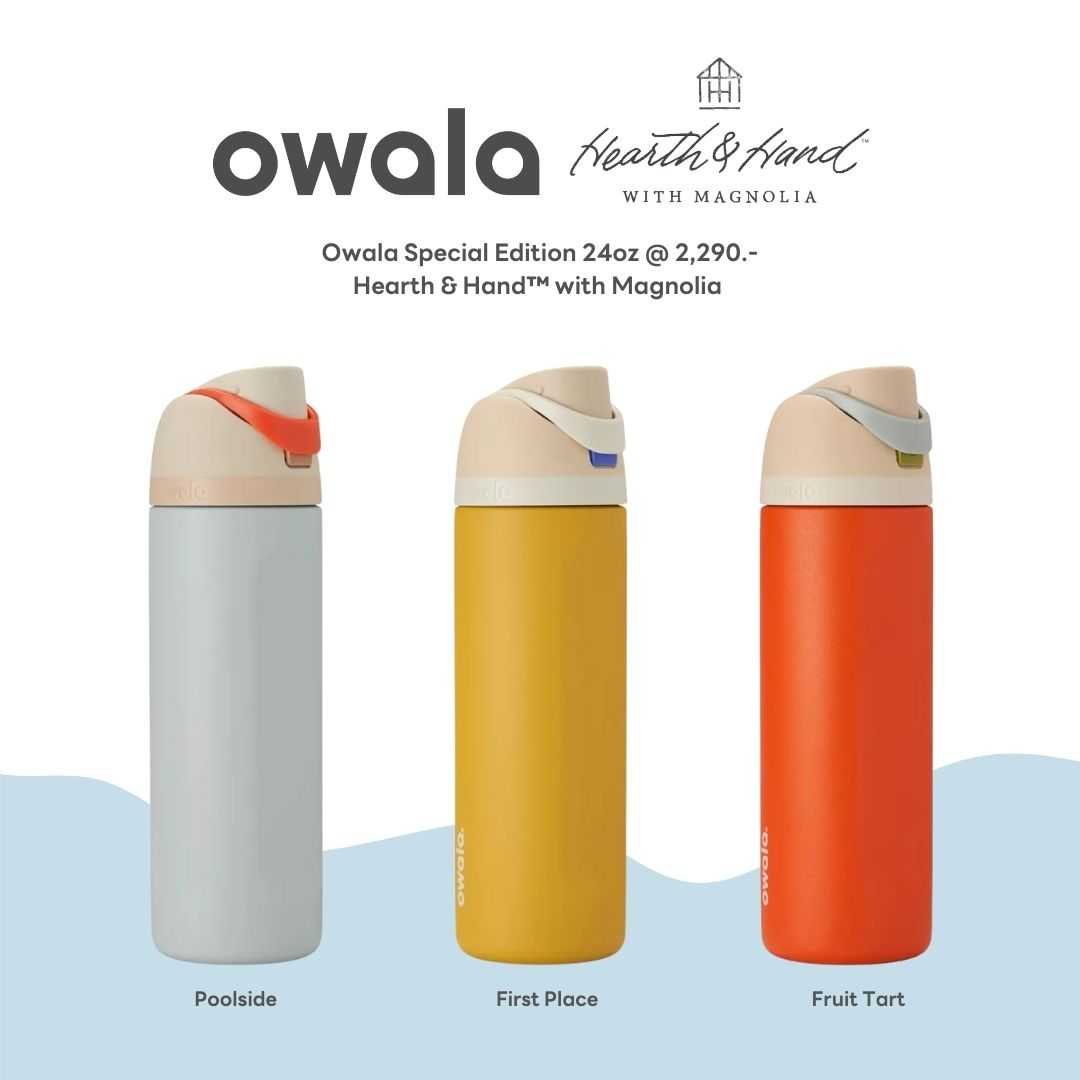 Owala x Hearth and Hand with Magnolia FreeSip Bottle⁣ ขนาด 24 oz จากอเมริกา พร้อมส่ง