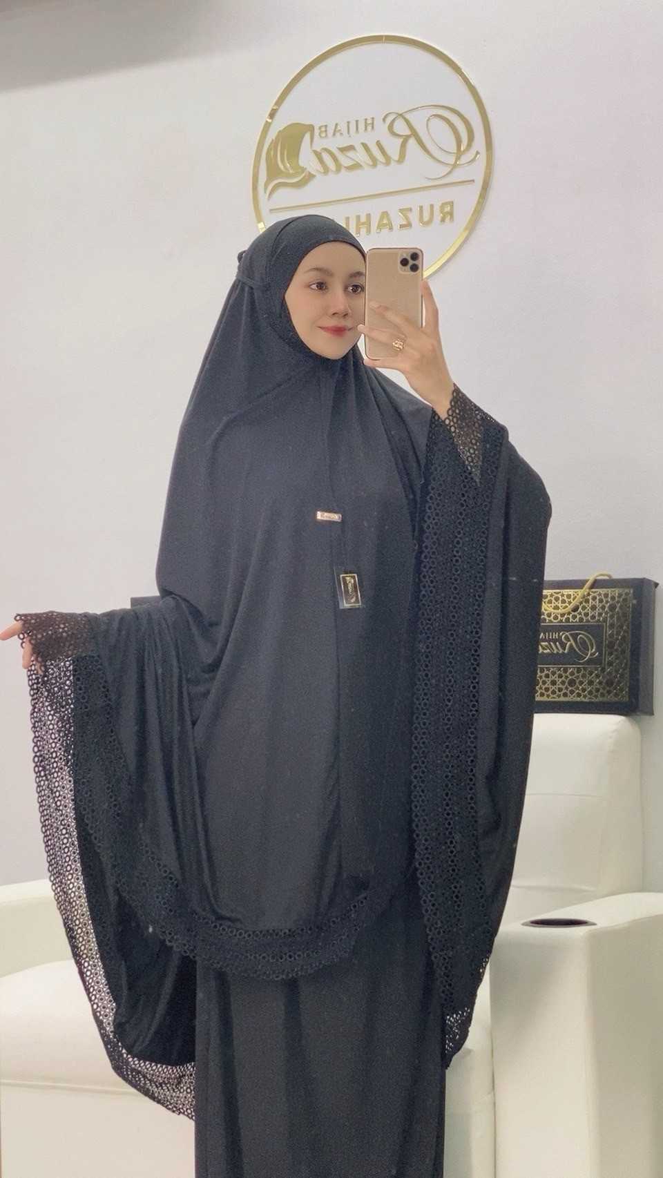 ชุดละหมาด ตะละกง ผ้าละหมาด รุ่นHuda พร้อมส่ง
