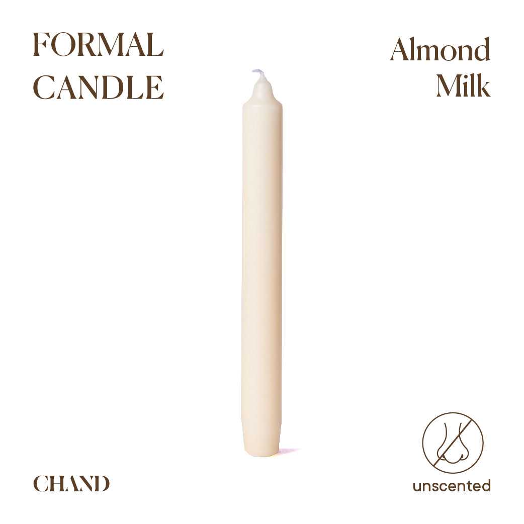 Almond Milk Formal Candle