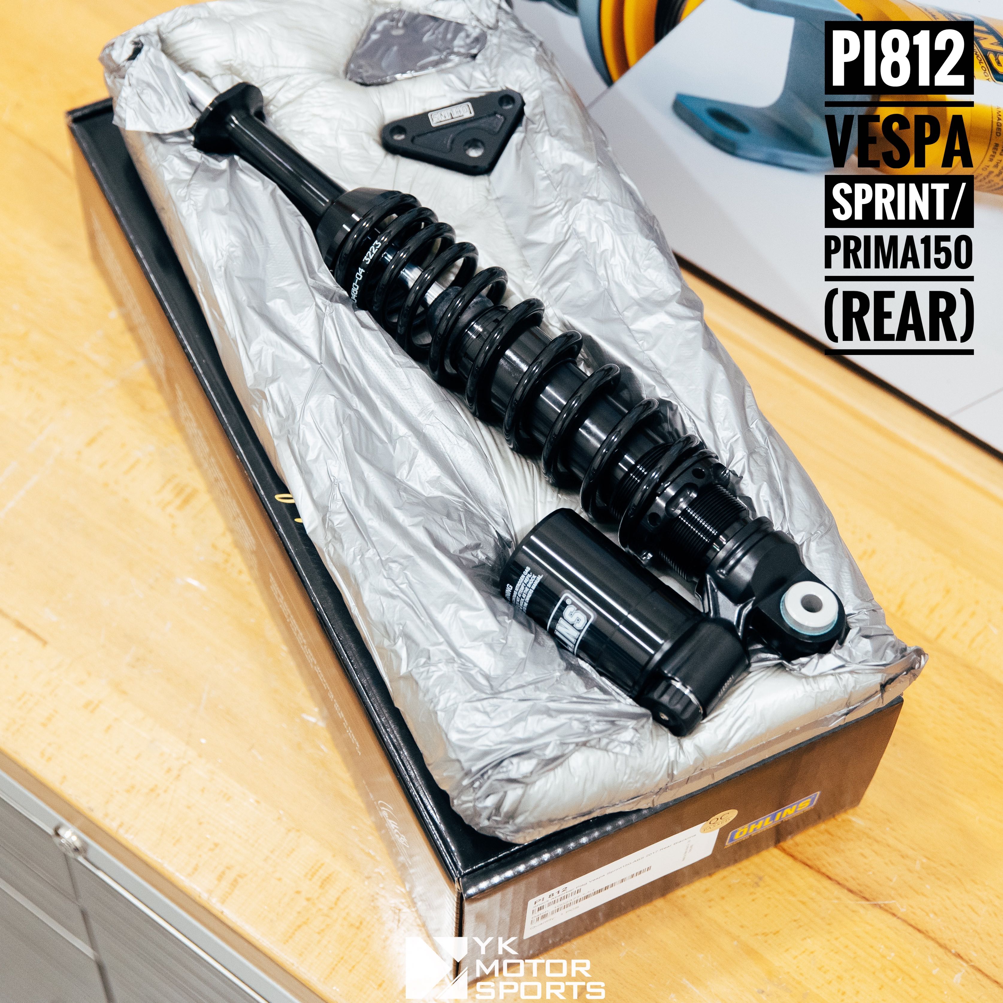 PI812 โช๊คหลัง Ohlins รุ่น Vespa Sprint150ABS !Black Edition!