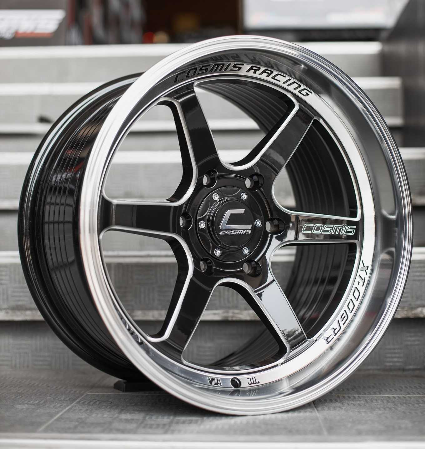 แม็กซ์ XT-006RR 18X9.5 6X139.7 ET25 CB.106.1 DI-B-LP-W-XZ  (สีดำ+ขอบเงา+CNCข้างก้าน+ตัวหนังสือ)