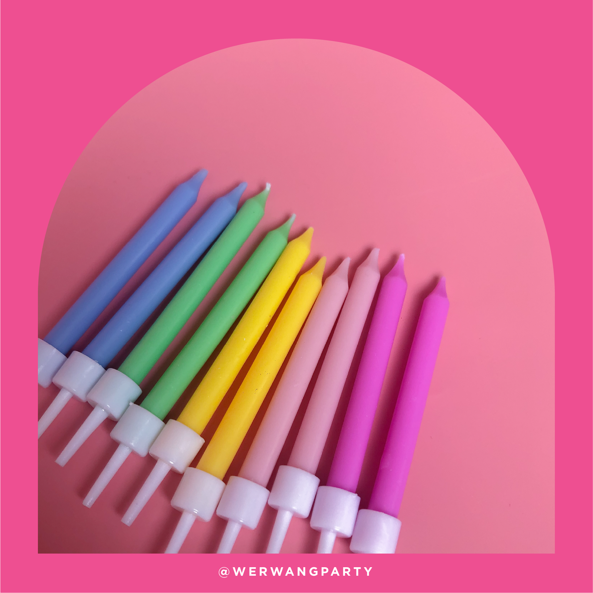 Pastel Birthday Candles