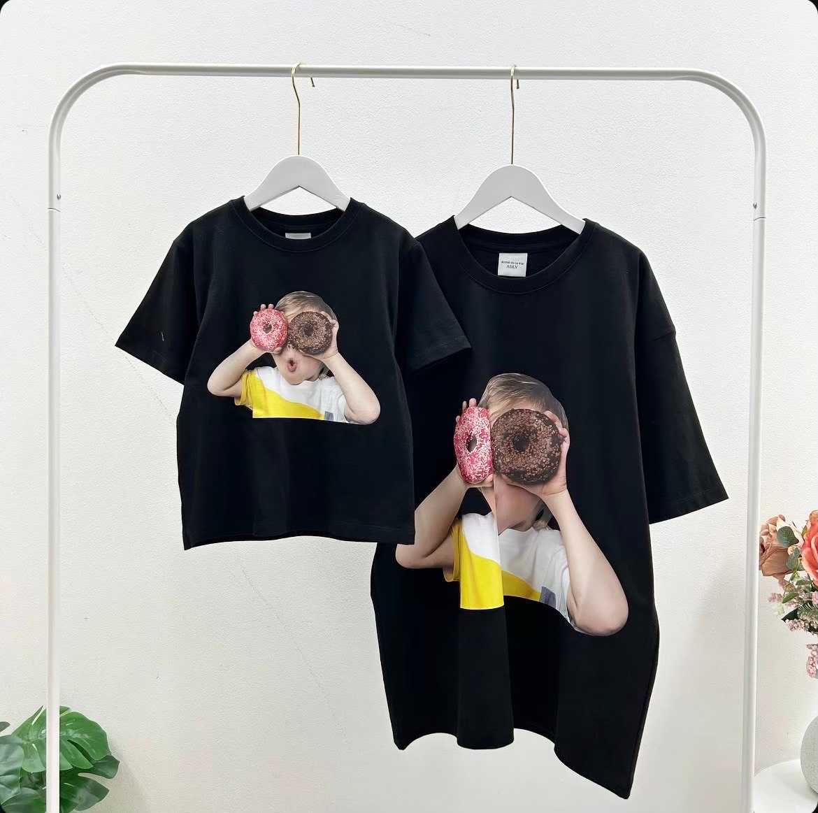 พร้อมส่ง  ADLV Baby Face Donut T-Shirt ( Black )