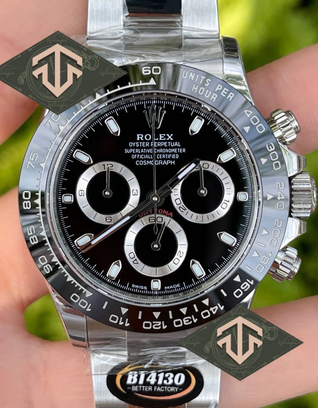 Rolex Daytona BT V.2 Ceramic Black Dial Ref.116500LN  ขนาด