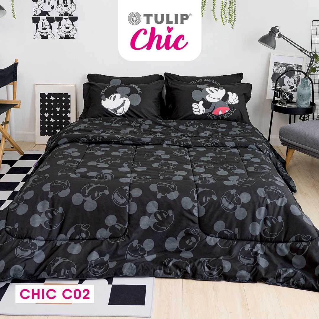 [NEW] TULIP CHIC พิมพ์ลายมิกกี้เมาส์ CHIC C02 ลิขสิทธิ์แท้ดิสนีย์