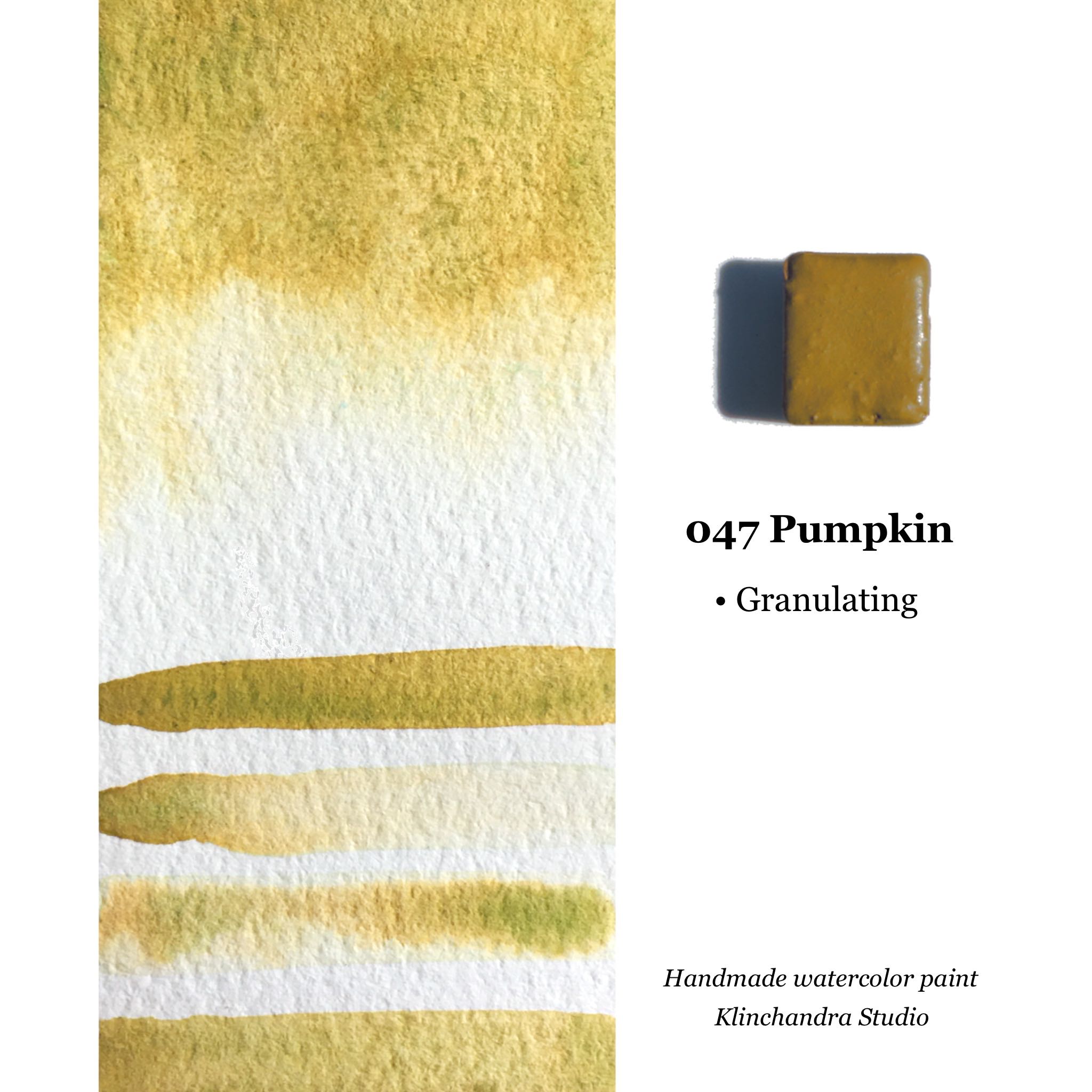 HANDMADE WATERCOLOR PAINT | 047 Pumpkin | สีน้ำแบบก้อน
