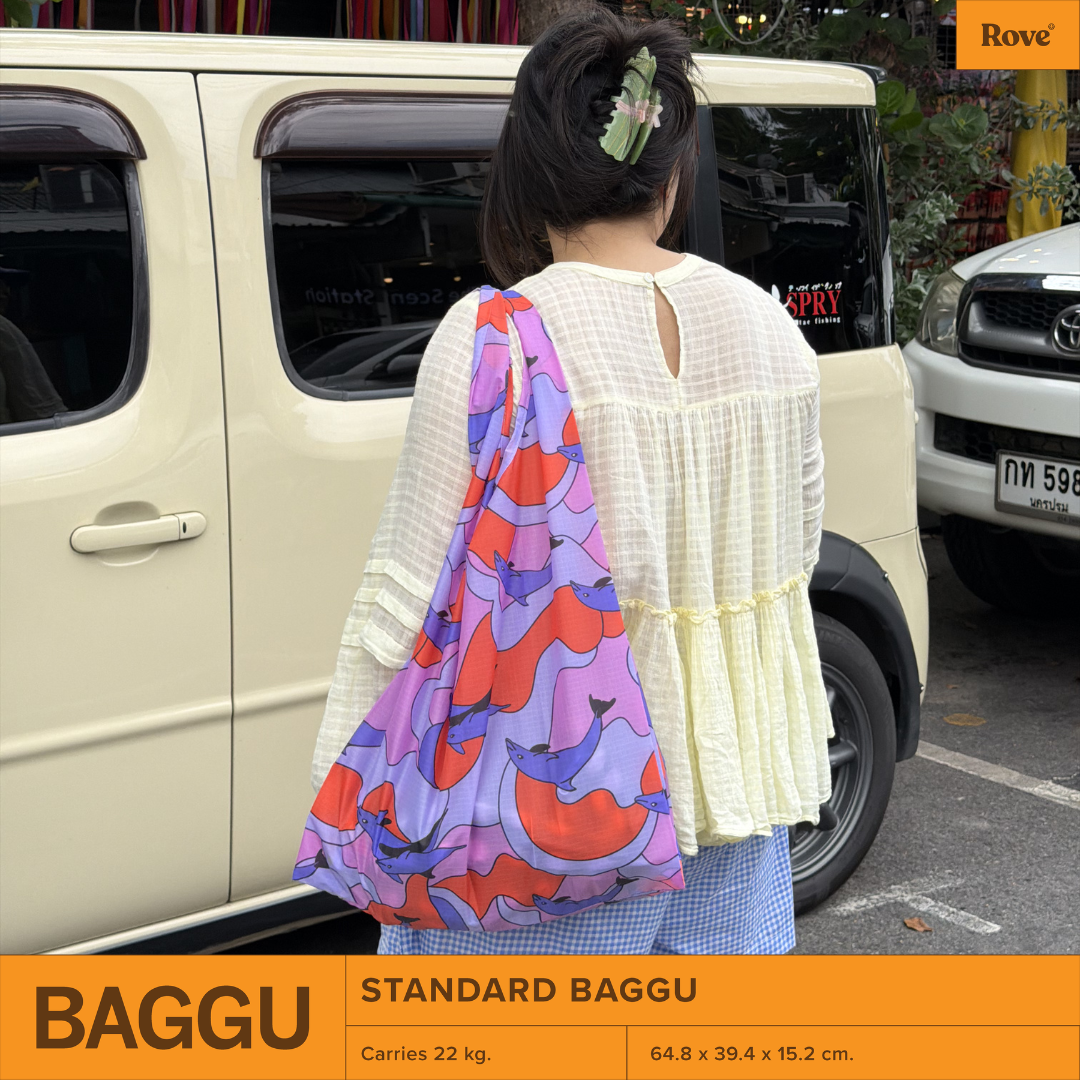 BAGGU Standard Reusable Bag - Dolphins