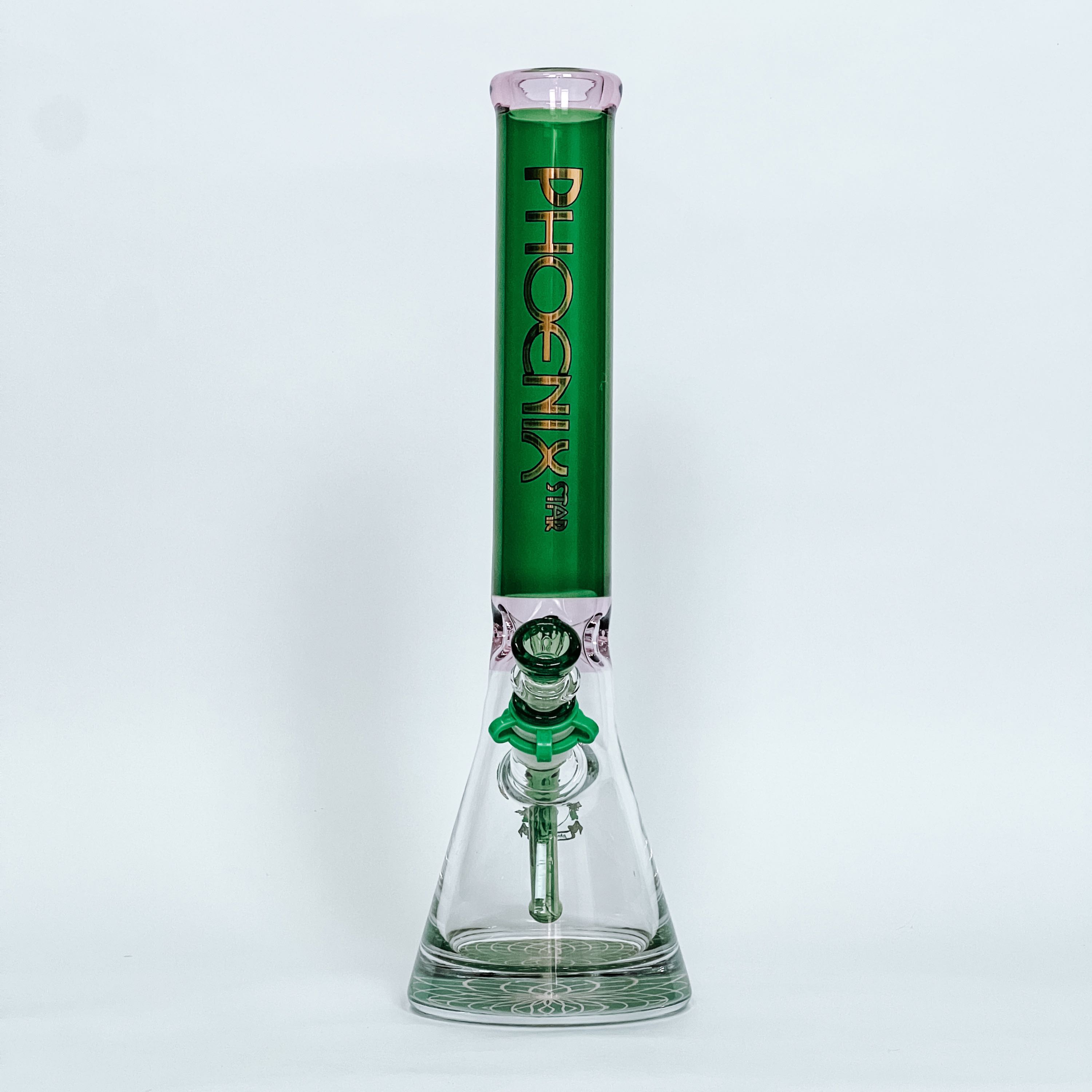 Phoenix Star Thick Color Glass Beaker Bong | 40 cm