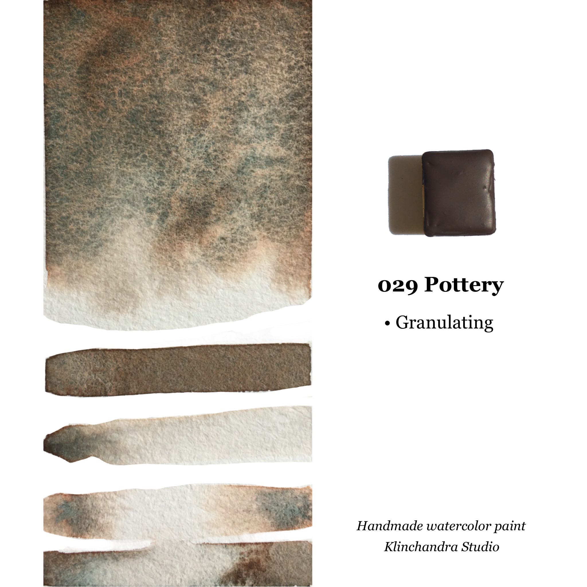 HANDMADE WATERCOLOR PAINT | 029 Pottery | สีน้ำแบบก้อน