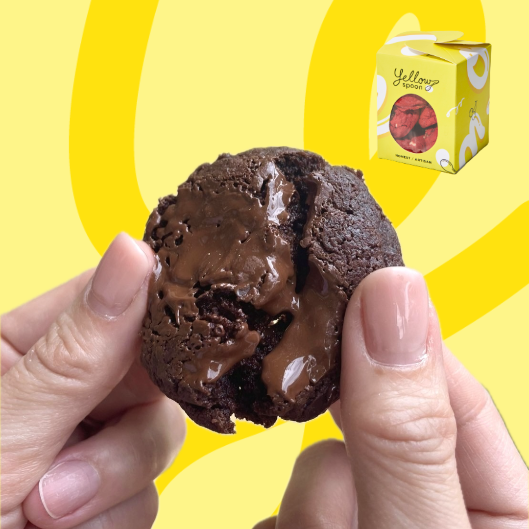 Triple chocolate soft baked cookies 