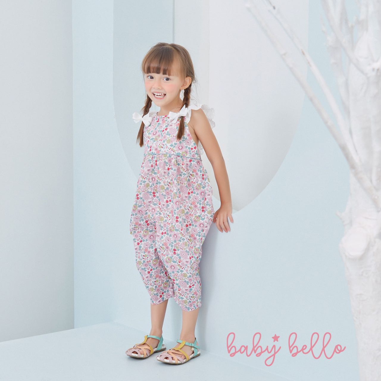 Lolly Romper Berry Flower