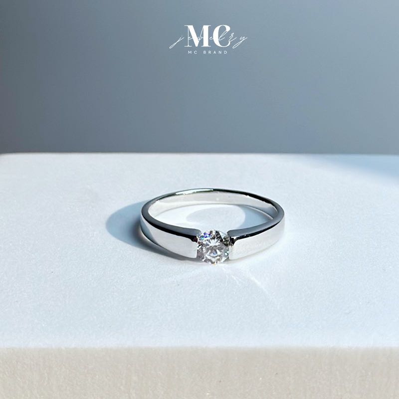 แหวนเงินเเท้และเงินชุปทองคำขาว💍รุ่นAlvis Unisex ใส่ได้ทุกเพศ ✅ไม่ลอกไม่แพ้✨แถมฟรีกล่องจิวและผ้าเช็ด