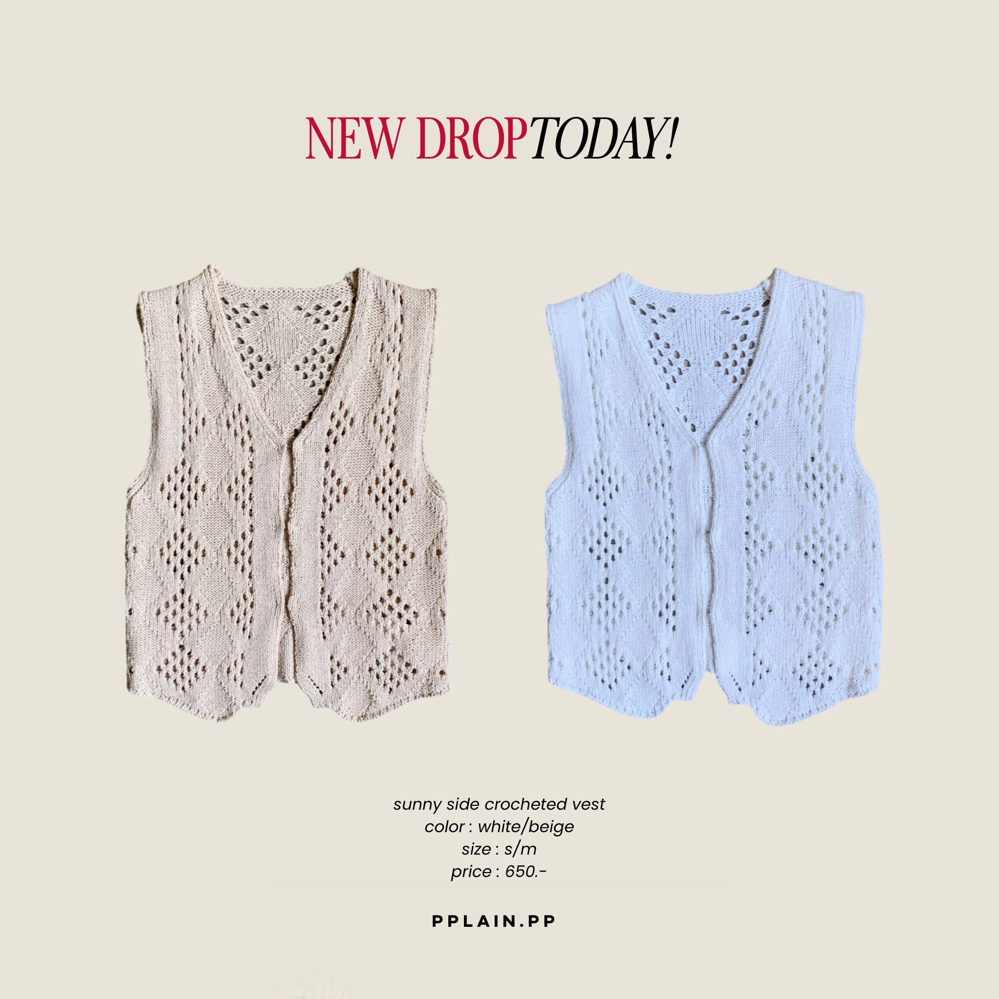 Sunny side crocheted vest