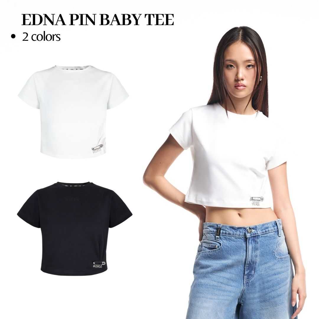 Merge Official - Edna Pin Baby Tee (พร้อมส่ง)(เปิดขาย 15 Jul 20.00)