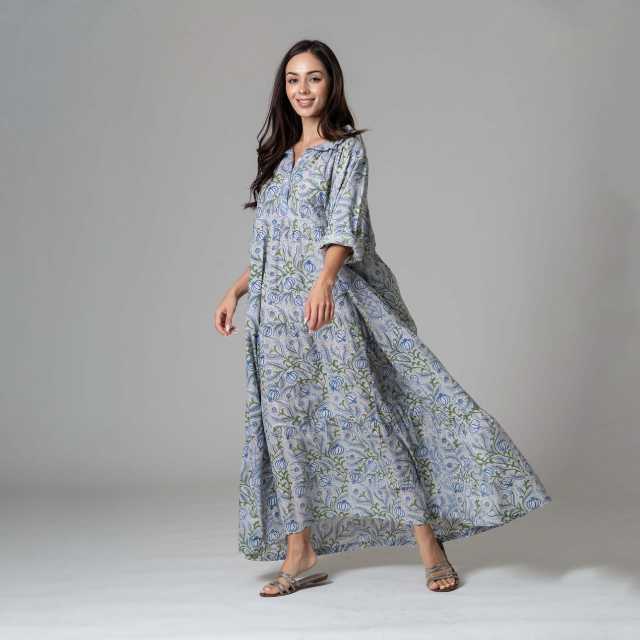 Bombana Dress (Blue, Free Size)