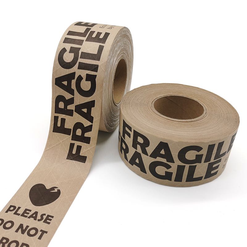 Black&Brown Fragile | เทปกาวน้ำ ระวังแตก แบบเรียบ/แบบมีใย