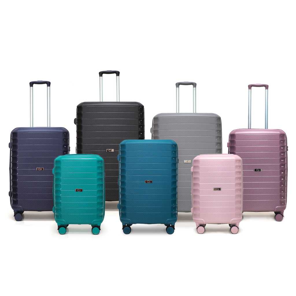 HQ LUGGAGE(20นิ้ว) กระเป๋าเดินทาง PP 100% ระบบล็อค TSA 4 ล้อคู่ 360 ํ รุ่น 8882
