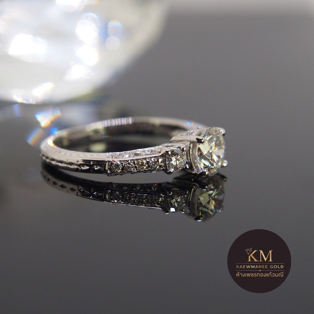 แหวนเพชร GOLDEN DIAMOND BAND (White Gold)