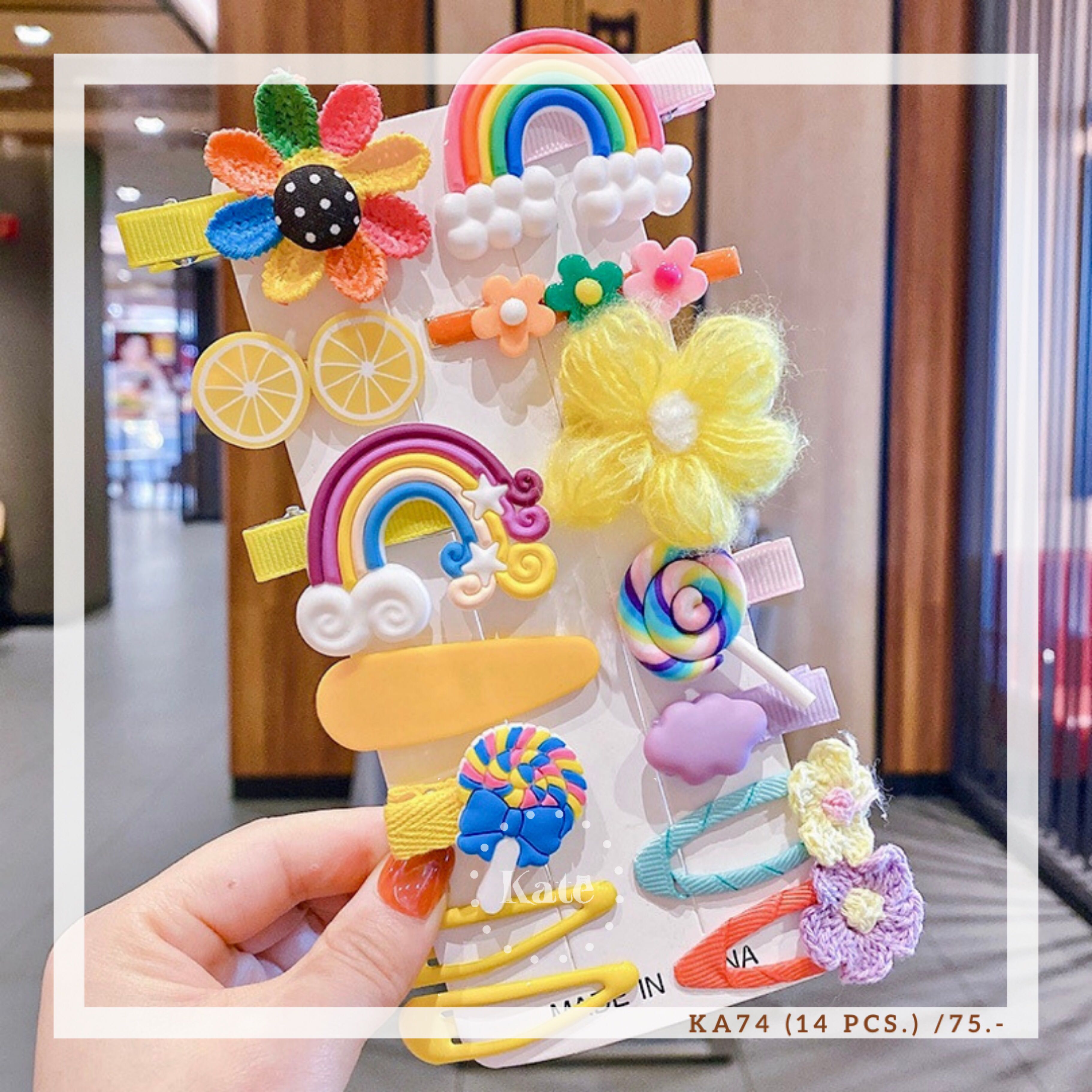 Fancy hair clips (14pcs.) 