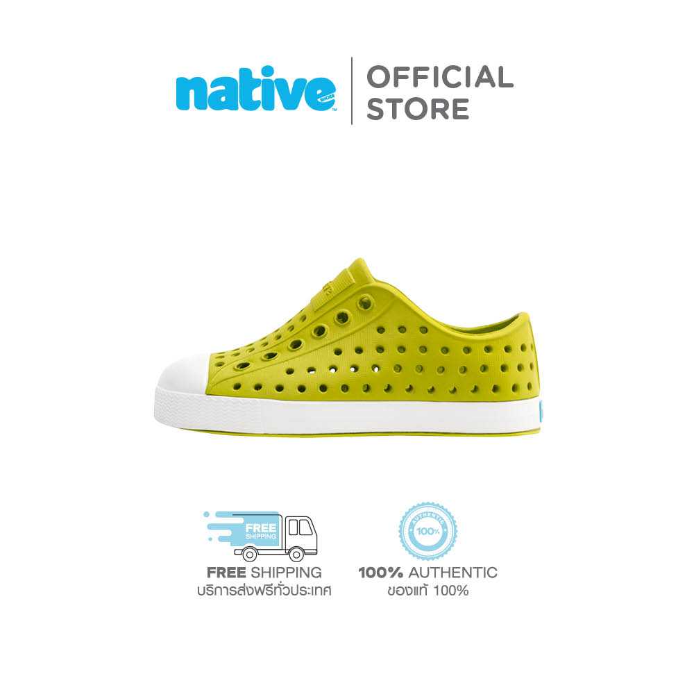 Native รองเท้ากันน้ำเด็กเล็กEVA รุ่น Jefferson Seaweed Green/Shell White
