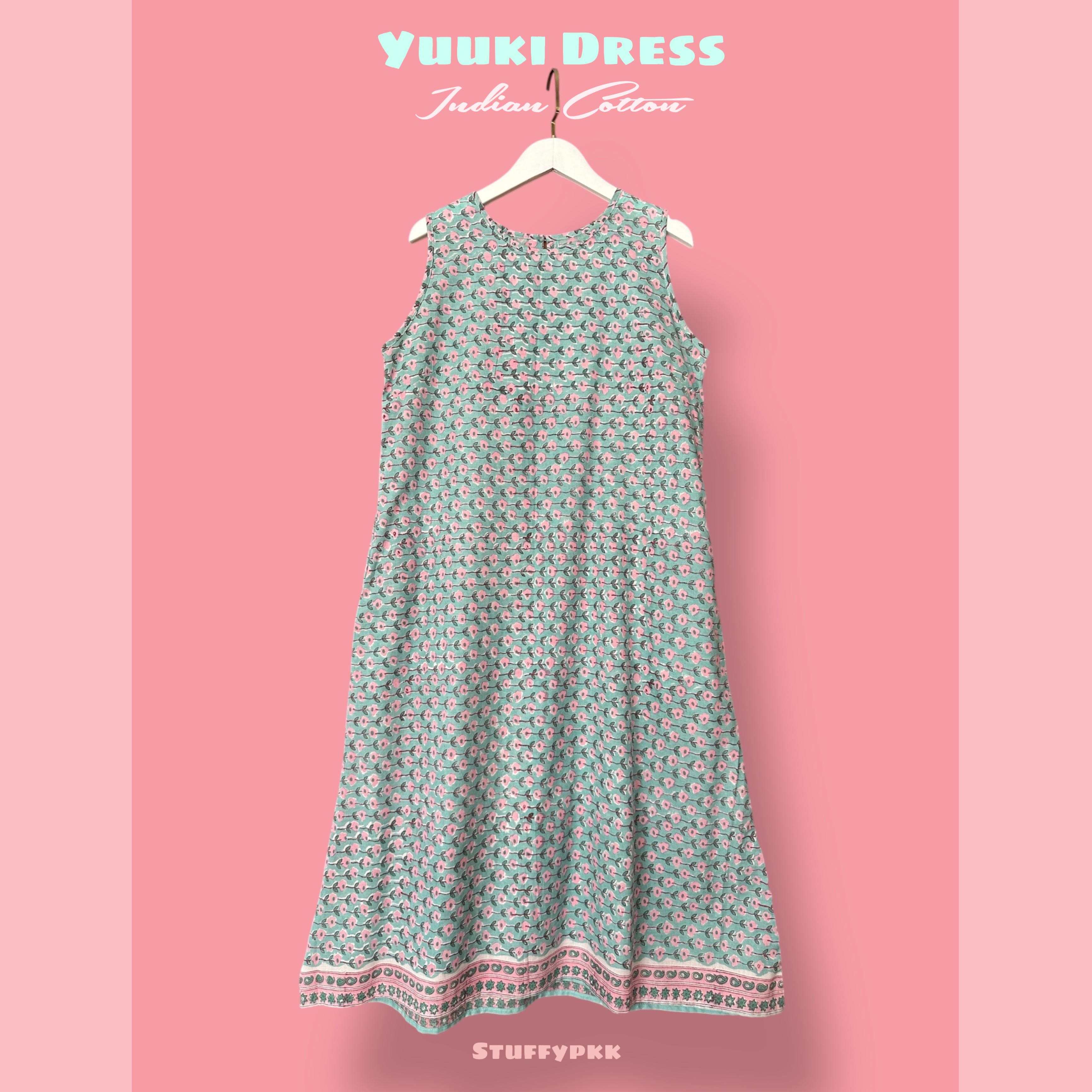 𝐘𝐮𝐮𝐤𝐢 𝐃𝐫𝐞𝐬𝐬 สั้น สีเขียวอ่อน🌸